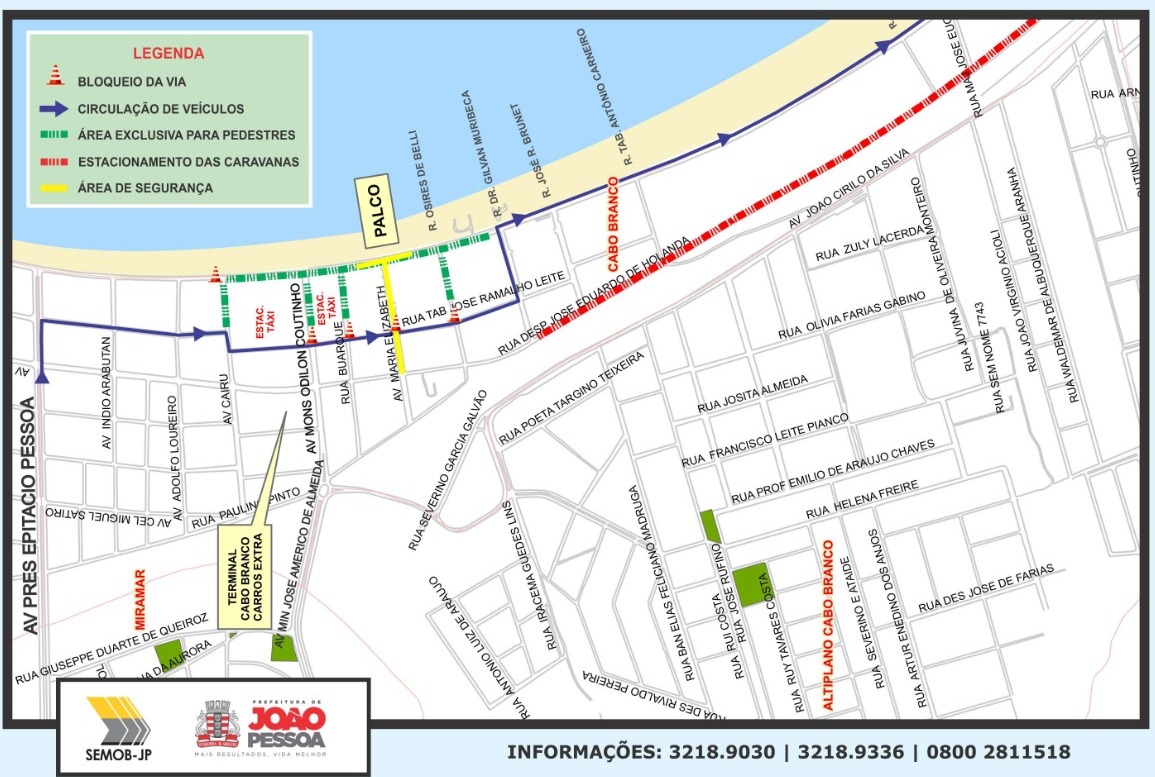 Shows alteram trânsito na Orla de João Pessoa veja mudanças Portal