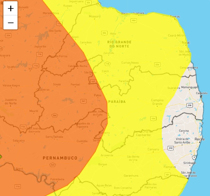 Quase Toda A Para Ba Segue Sob Alerta De Temporal Raios E Ventos