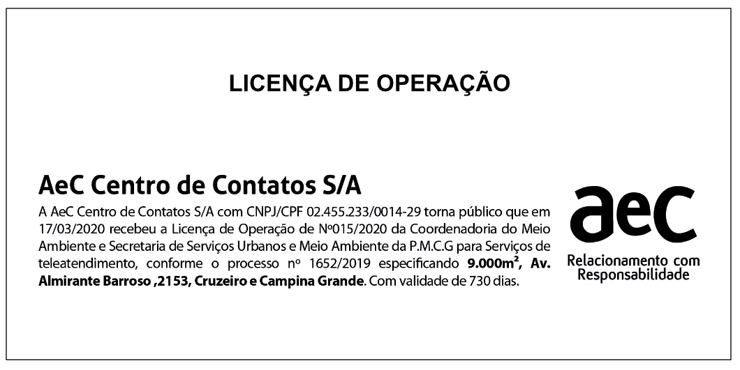 AeC - Relacionamento com Responsabilidade - Para se cadastrar na