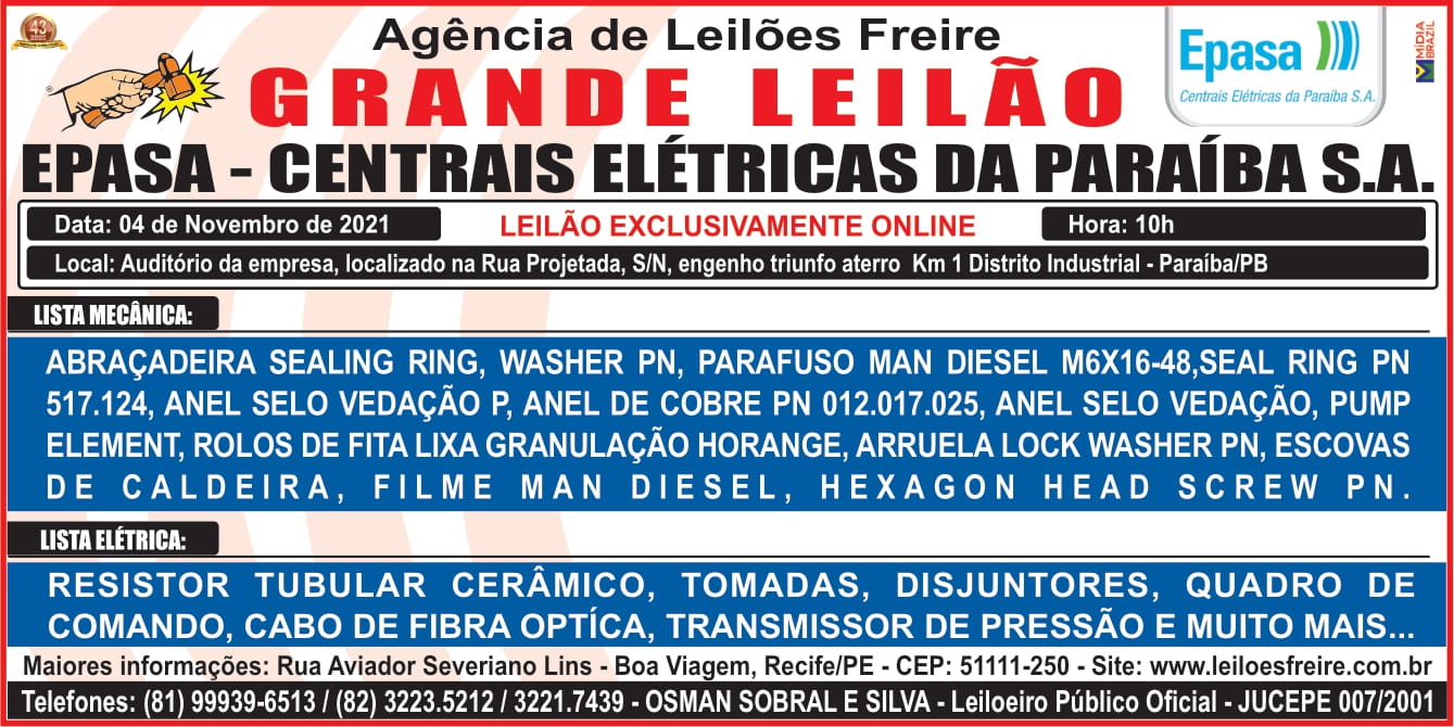 LEILÃO EPASA