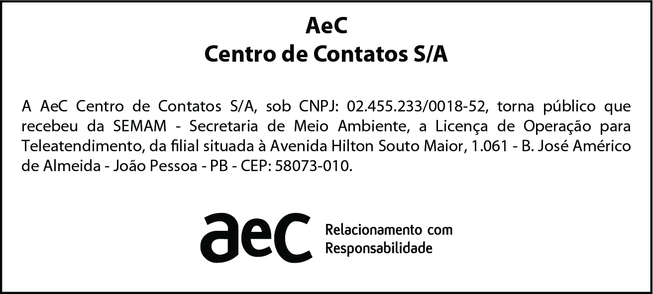 AeC Centro de Contatos S/A – Licença Ambiental
