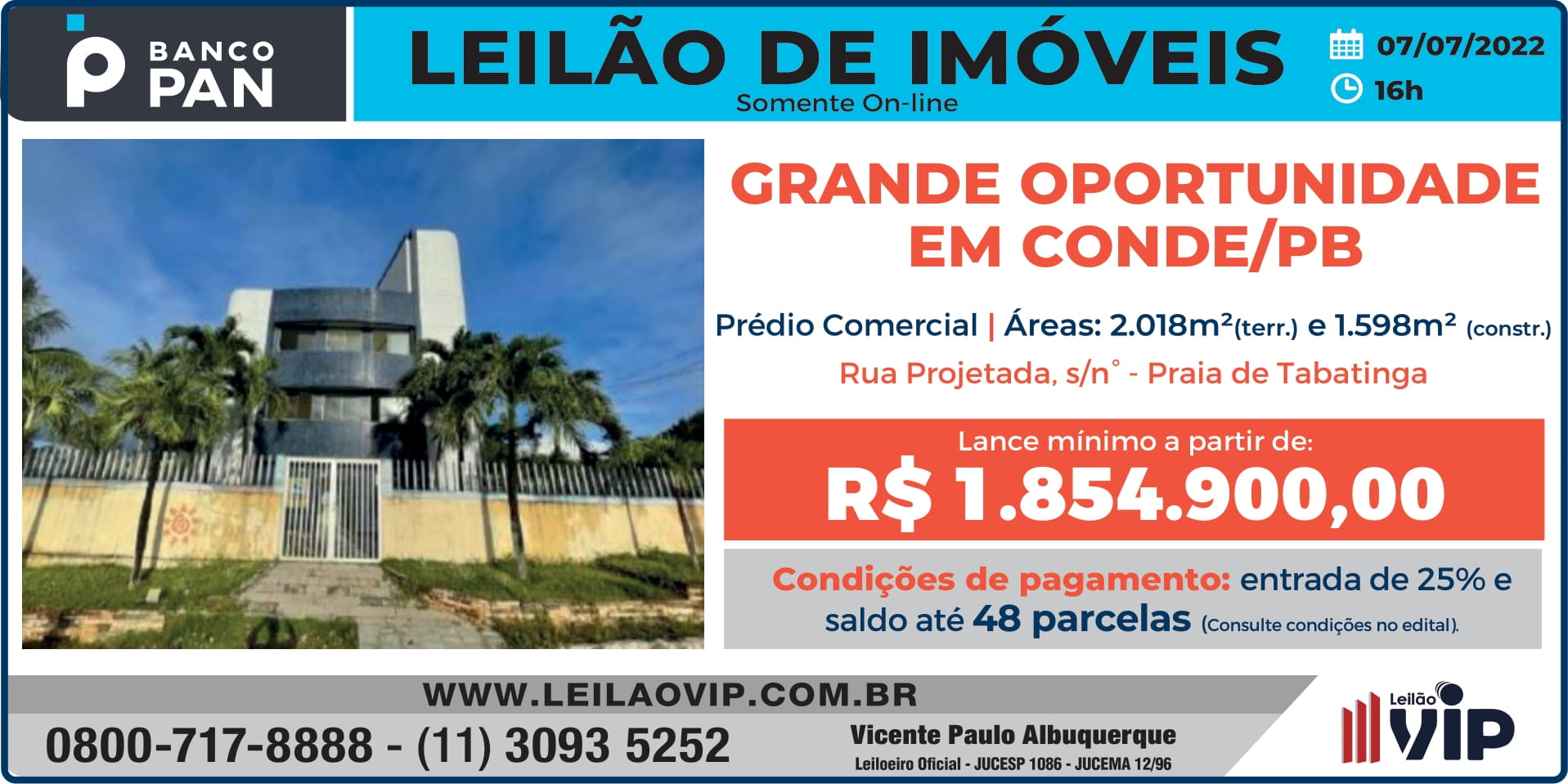 BANCO PAN – LEILÃO DE IMÓVEIS