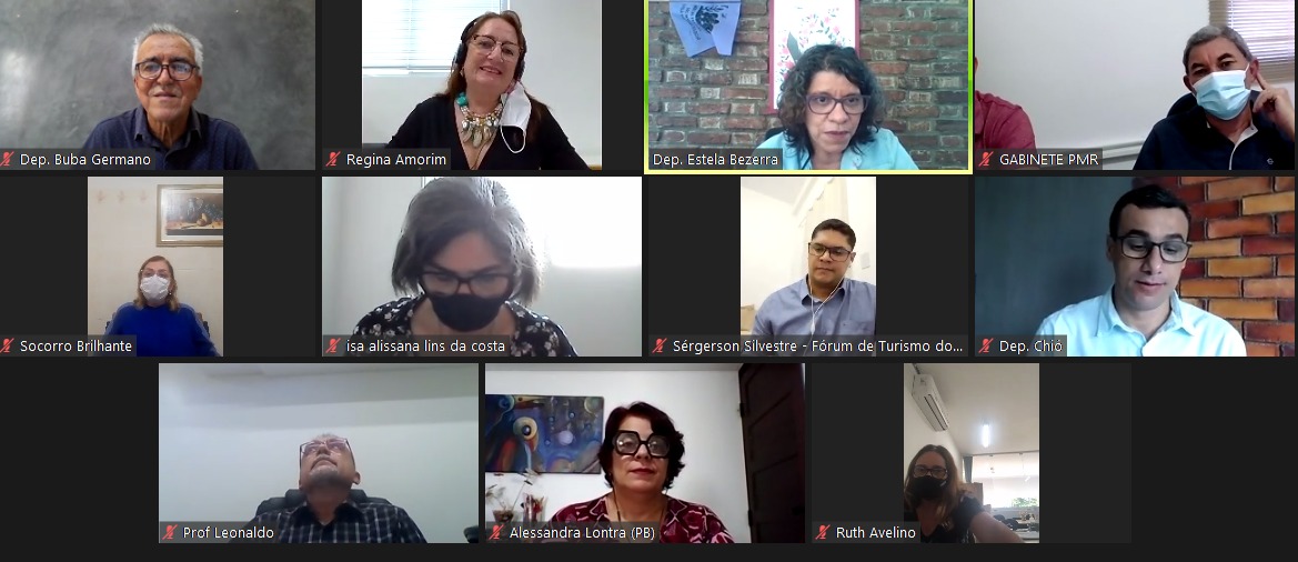 Reunião virtual deputados