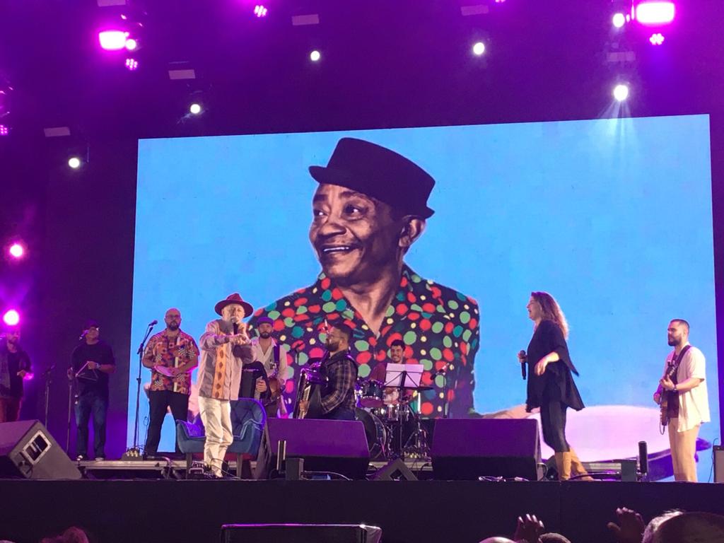 Biliu de Campina, no palco do Maior São João do Mundo (Foto: Valdívia Costa)