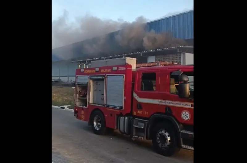 Incêndio fábrica Distrito Industrial João Pessoa
