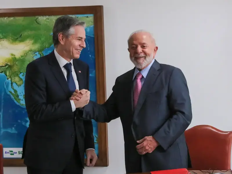 Lula e Anthony Blinken