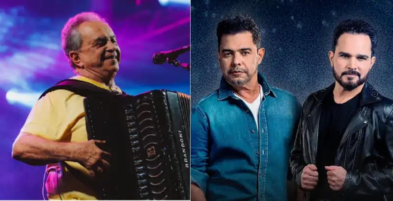Monteiro divulga atrações do São João com Flávio José e Zezé di Camargo e Luciano