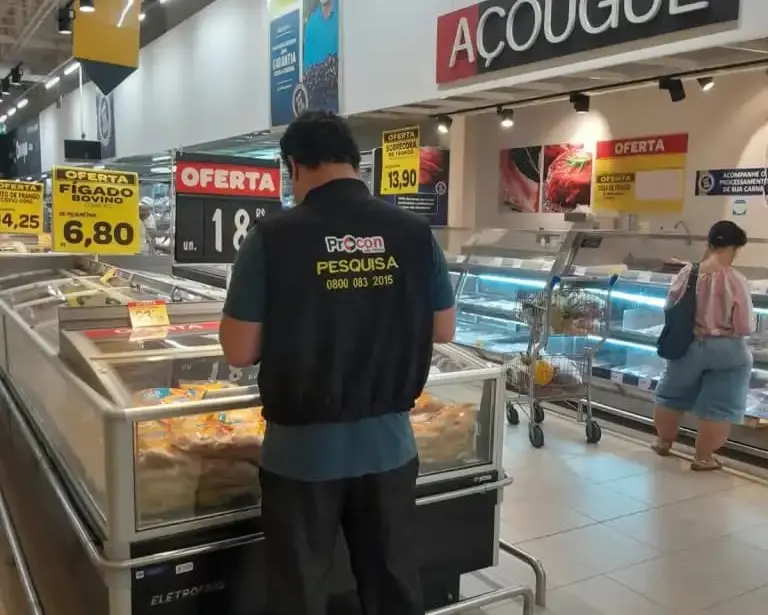 Pesquisa sobre preços de carnes feita pelo Procon-JP