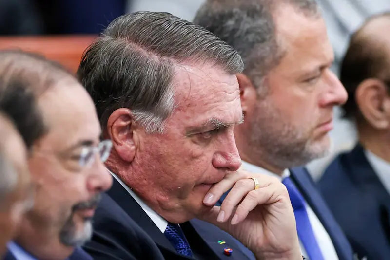 Jair Bolsonaro durante julgamento no STF