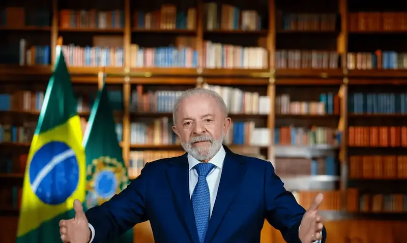 Presidente Lula em pronunciamento no dia 17 de julho