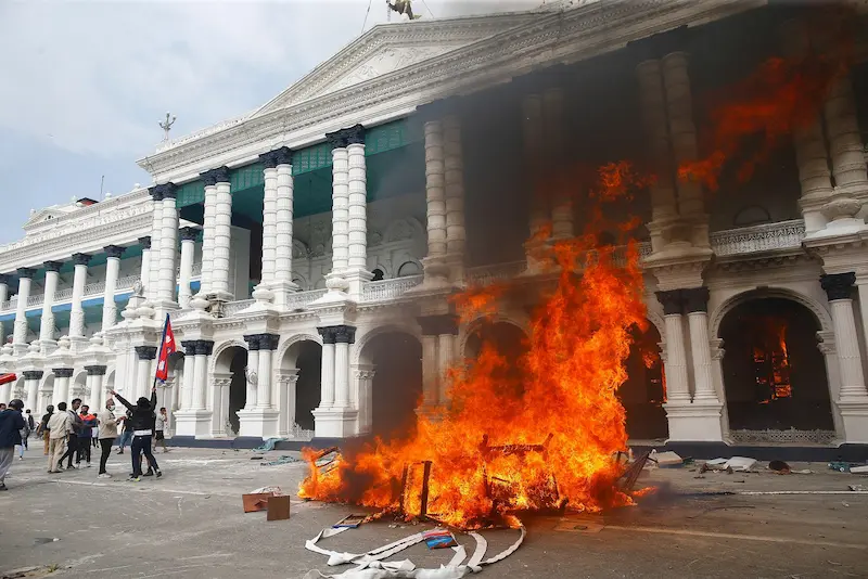 Protestos no Nepal