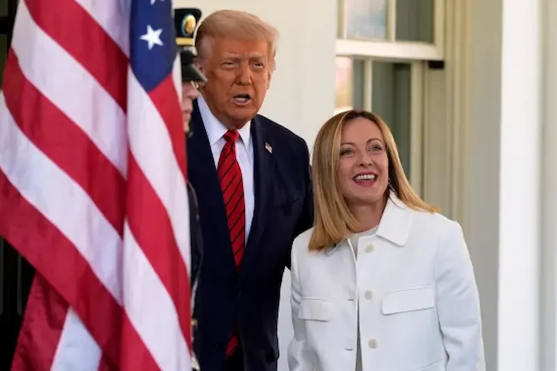 Donald Trump e Giorgia Meloni