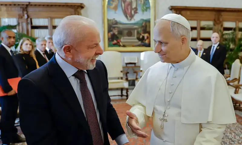Lula e Papa Leão XIV
