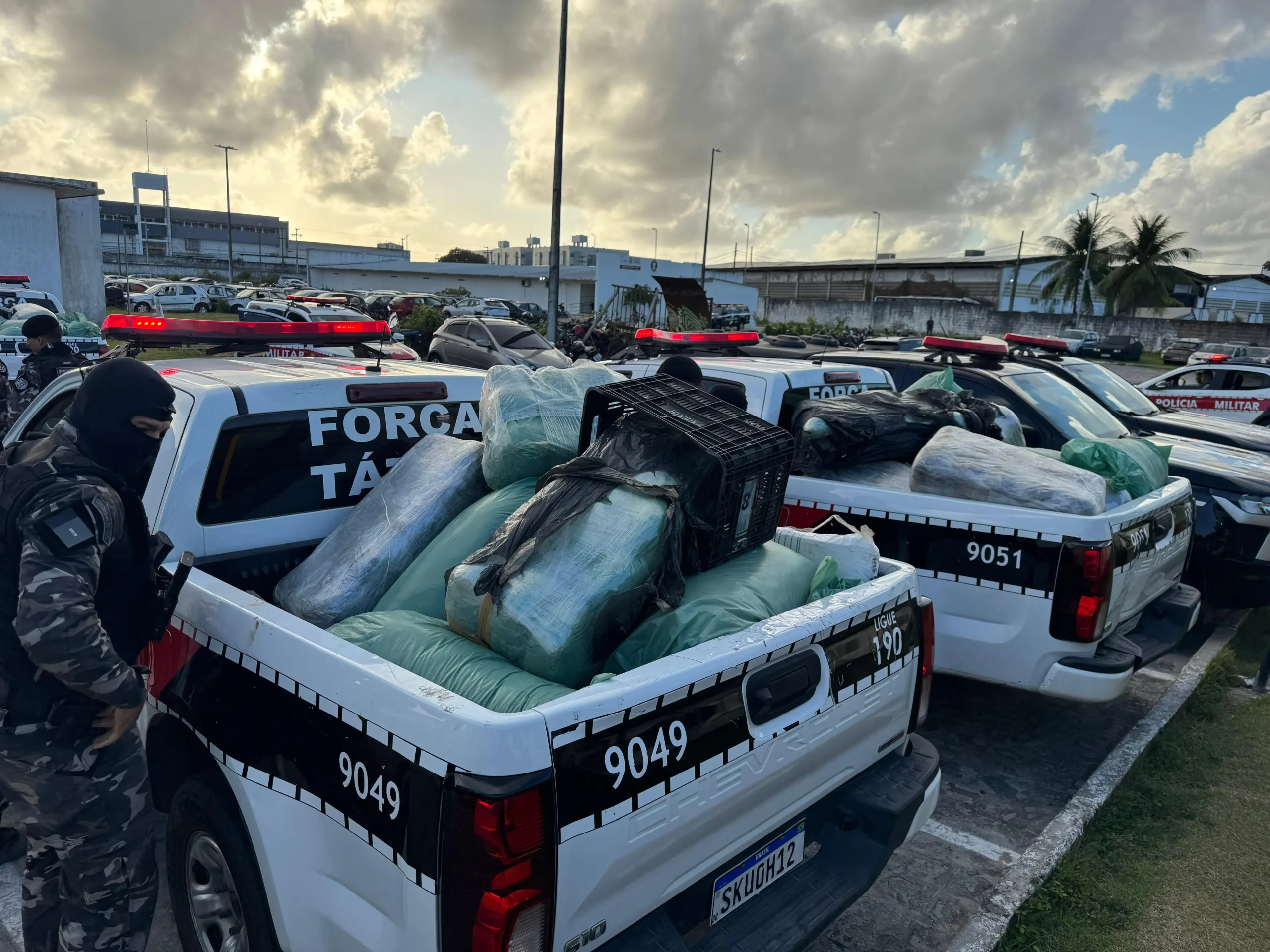 Apreensão de drogas da Polícia Militar