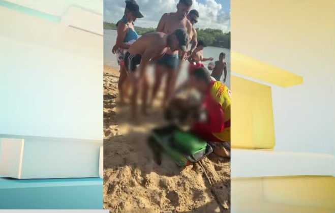 Afogamento, turista
