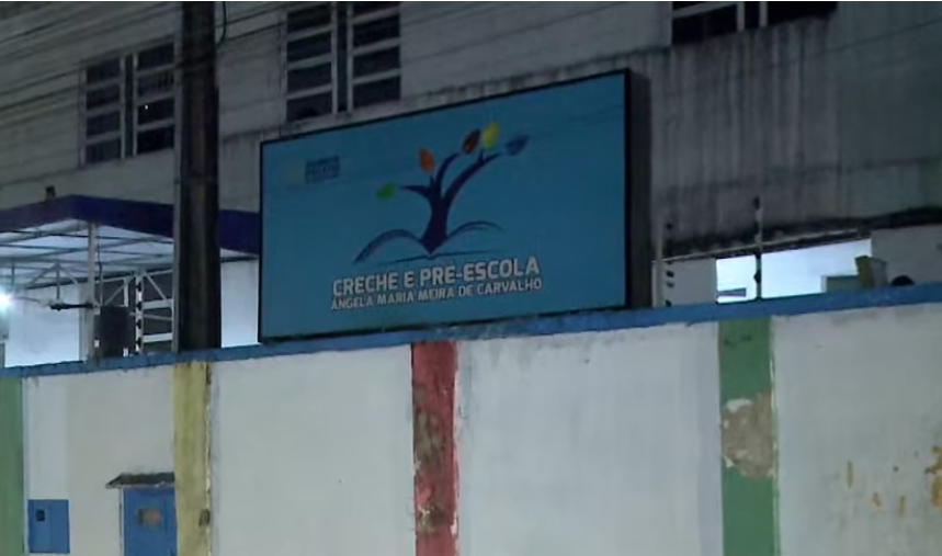 Homem armado com faca, invade creche durante fuga e é preso, em João Pessoa