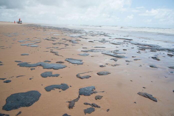óleo no litoral